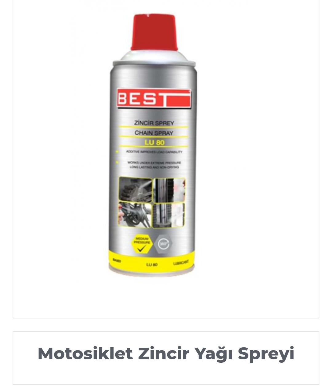 BEST ZİNCİR SPREYİ 400ML LU80 YSR