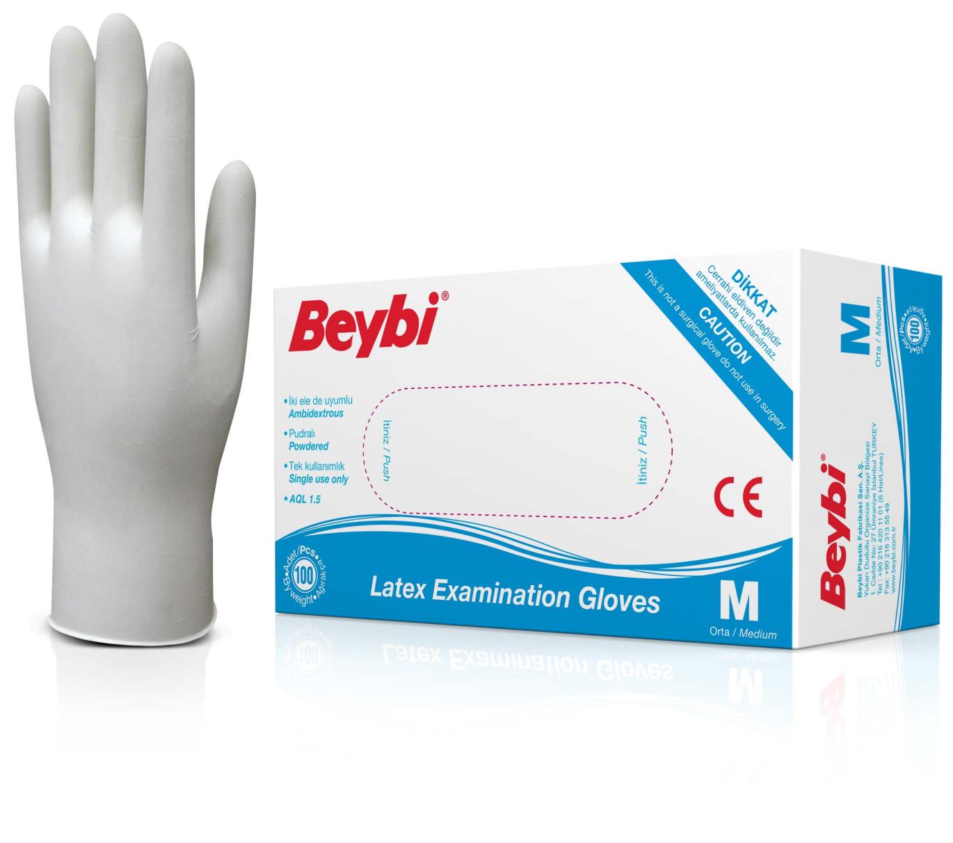 Muayene Eldiveni M-L 100LÜ İTHAL YS