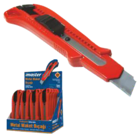 Falçata Metal Maket Bıçağı kırmızı FRS153