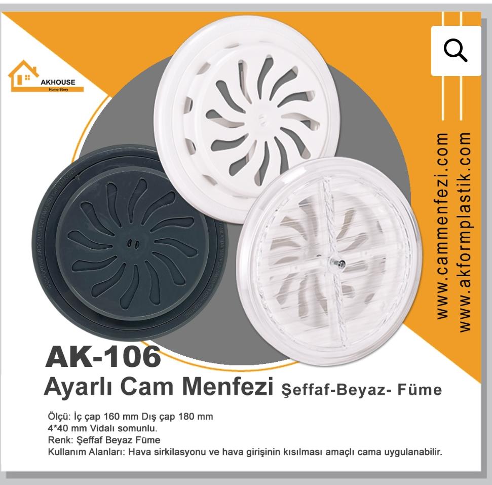 DOĞALGAZ CAM MENFEZİ KAPAKLI  AK106
