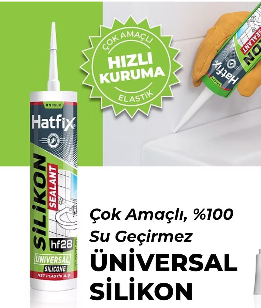 HATFİX SİLİKON ŞEFFAF - BEYAZ 280GR