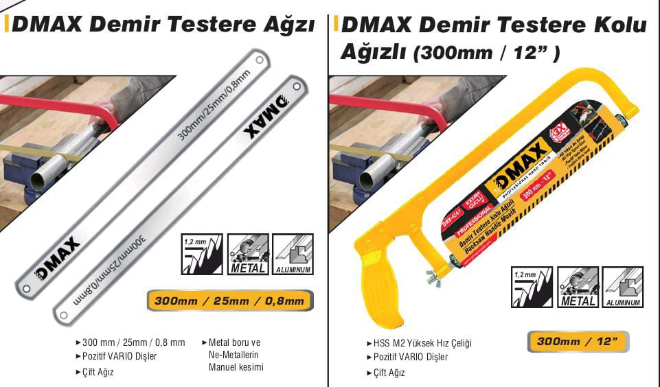 Demir Testere Kolu ağızlı Lema BY