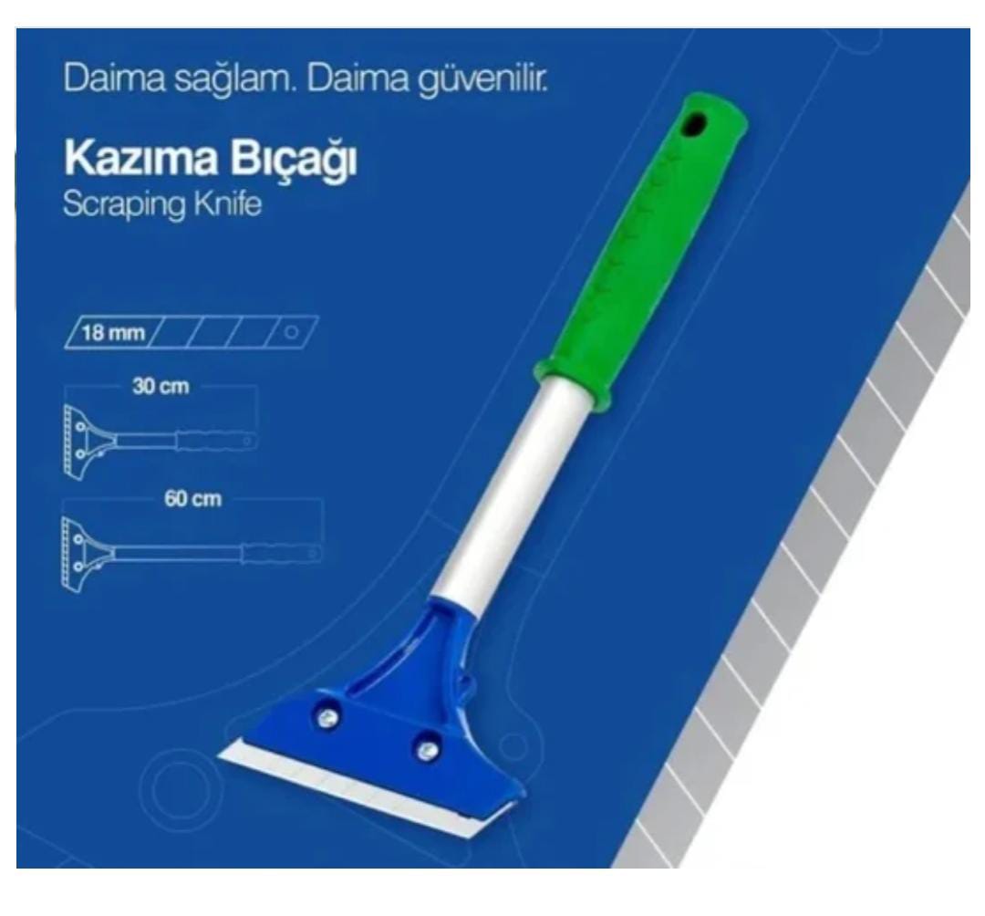 CAM KAZIMA BIÇAĞI BÜYÜK ALÜMİNYUM SAPLI
