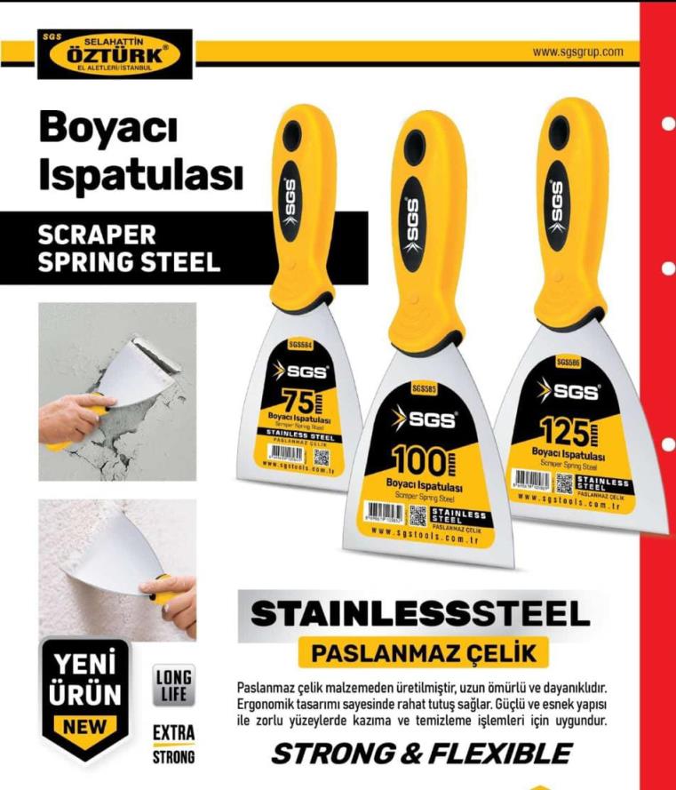 ISPATULA PASLANMAZ ÇELİK 15CM 587