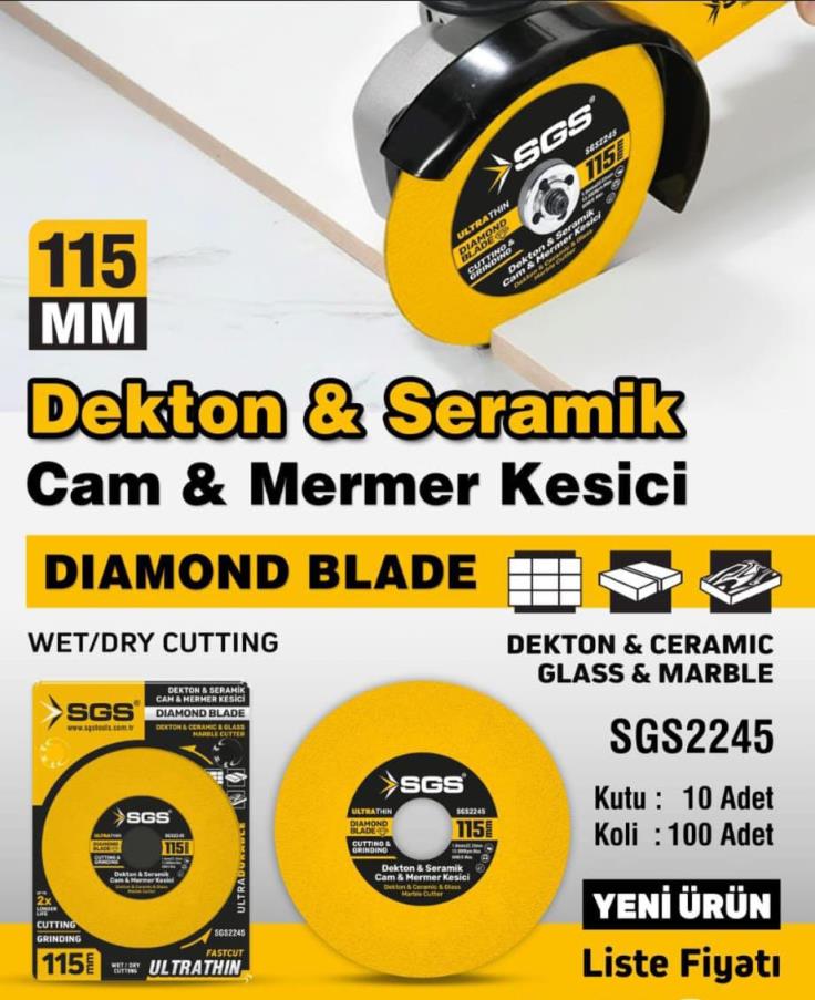 ULTRA İNCE HASSAS KESİM 115MM MERMER GRANİT FAYANS CAM KESİCİ SGS2245