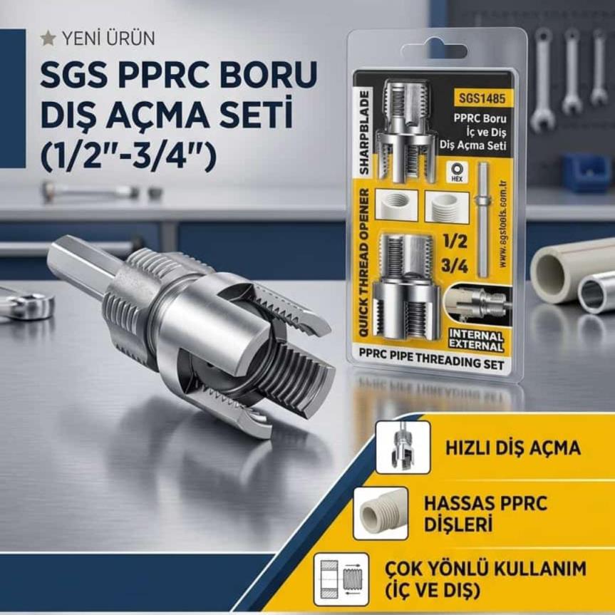 PVC PPRC BORU DİŞ AÇMA SETİ  İÇ VE DIŞ 20-25MM