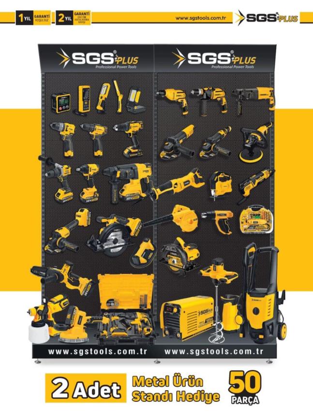 SGS ELEKTRİKLİ ALET ÜRÜN STANDI  50 PARÇA 5129 STANT