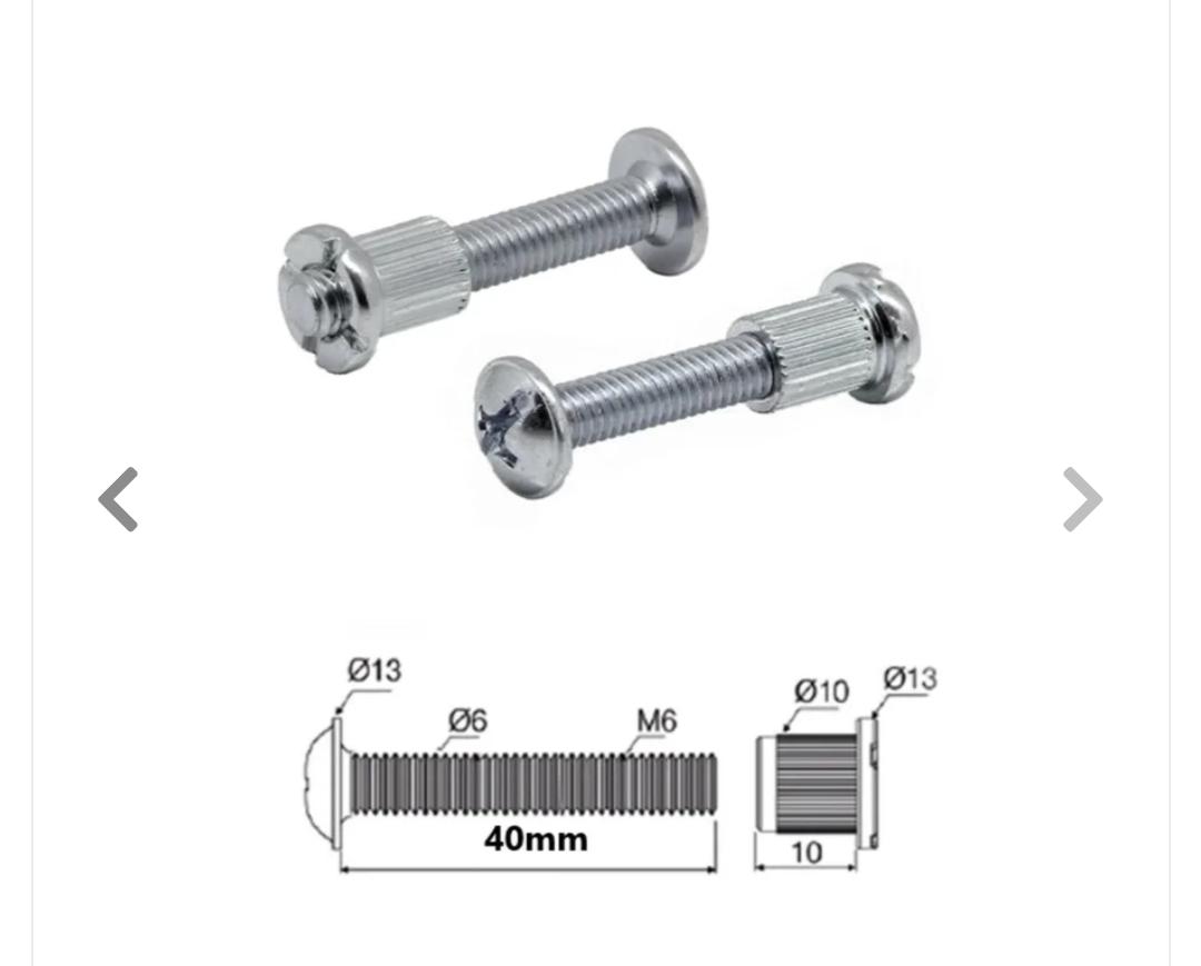METAL MONTEBENT BAĞLANTI ELEMANI 6X40